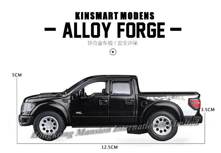 1:46 масштаб сплава металл литья под давлением модели автомобиля для Ford Raptor F 150