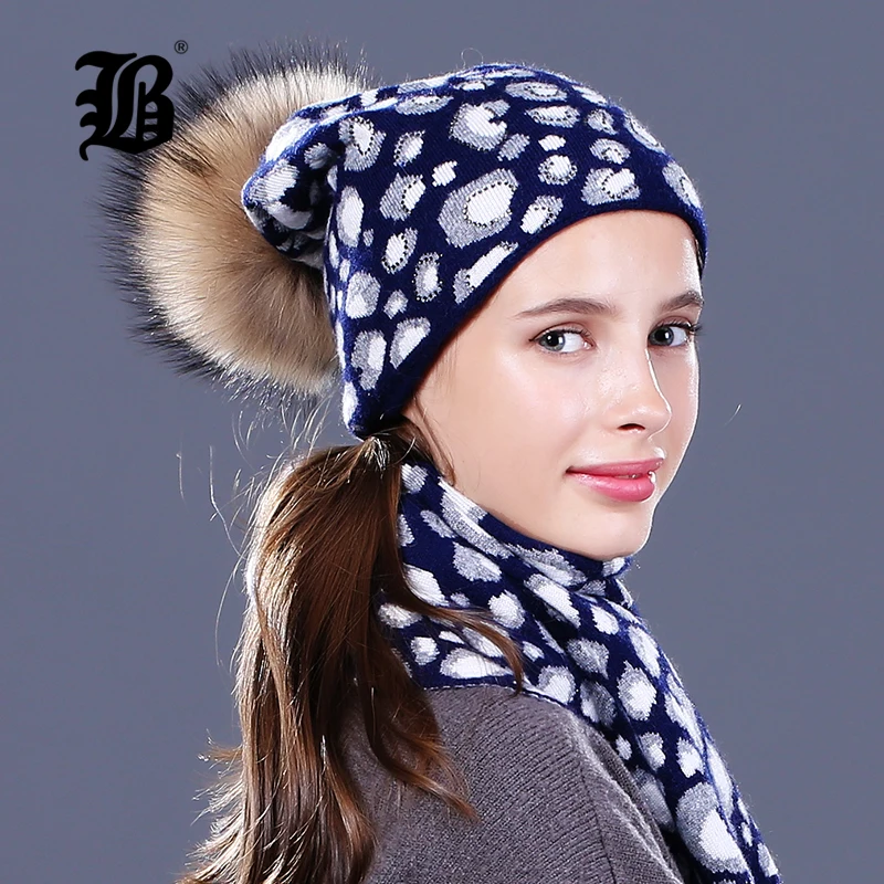 [Flb] Skullies шапочки зимняя шапка для Для женщин теплая Модные Вязание теплые Кепки