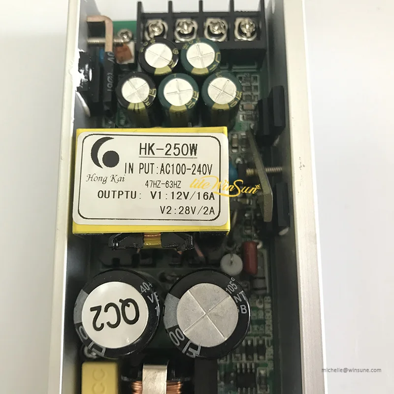 Litewinsune HK 250W LED Подвижная головка освещения источник питания DC12V DC28V|Эффект сцены| |