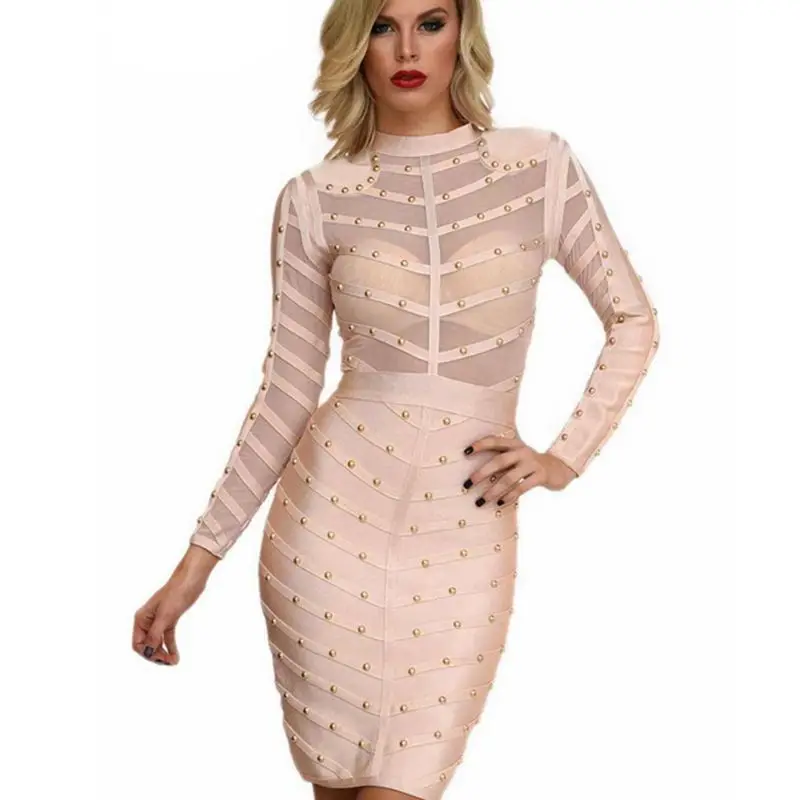 Новинка 2018 зимнее облегающее вечернее платье знаменитости сексуальное черное