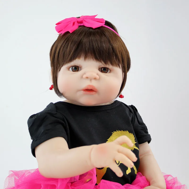 BZDOLL 22 дюйма разрешение Full силиконовые Новорожденные для маленьких девочек