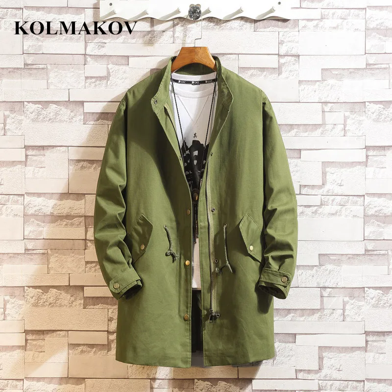 Новая мужская одежда KOLMAKOV 2019 мужские ветровки весенние длинные тренчи мужское