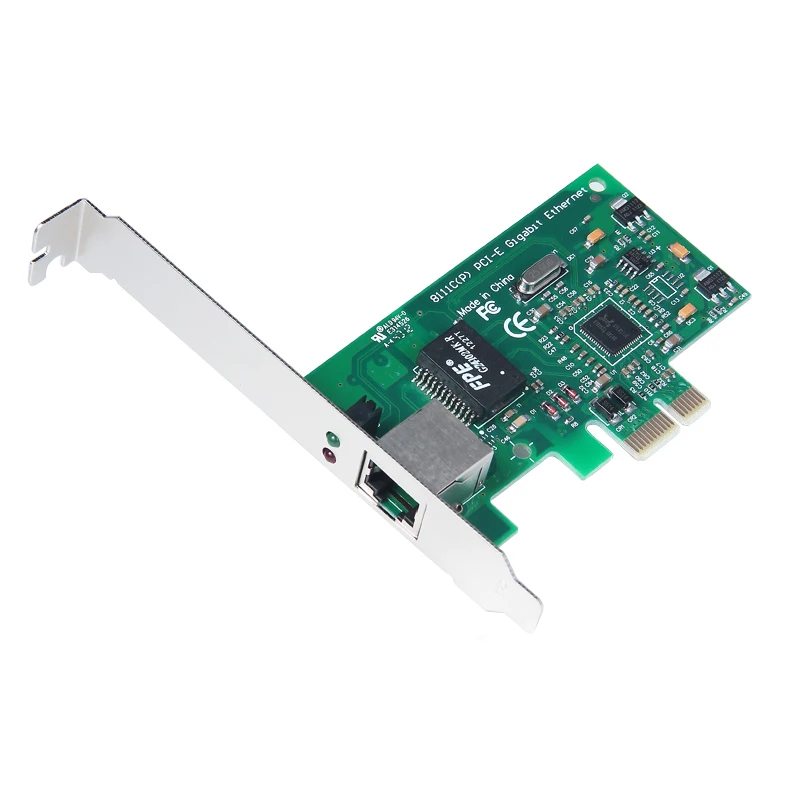 Оптовая продажа Бесплатная доставка новая карта PCI E 10/100/1000M Gigabit Ethernet Network LAN PCIe