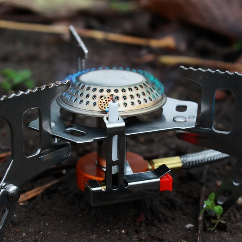

Folding Gas Stove 3500W Portable Outdoor Igniter Ultralight Camping Equipment Hiking Picnic Split Gas Stove