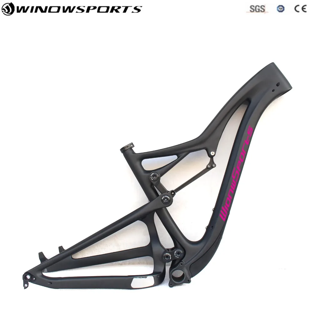 Winowsports 19 すべてマウンテン 29er ブーストフルサスペンションカーボン Mtb フレーム 148 12 サイズ 15 5 17 5 19 5 インチ 27 5er ブースト Mtb フレーム