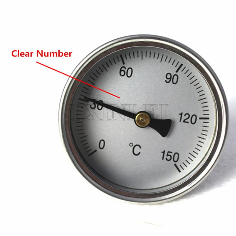 Пищевой биметаллический металлический термометр из нержавеющей стали 0-150