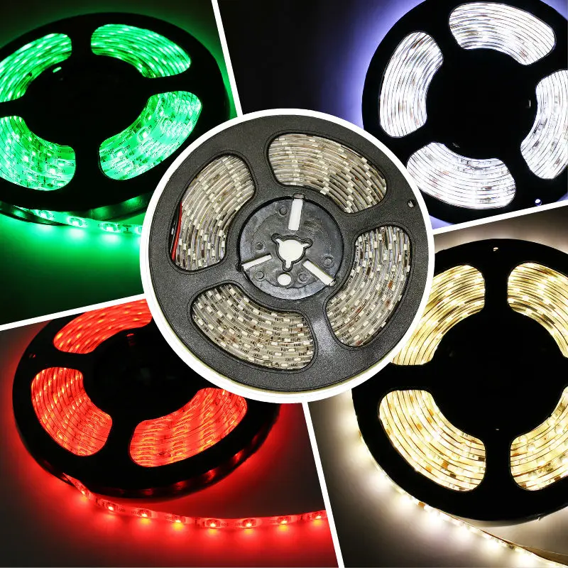 Светодиодная лента 5050 5630 2835 RGB освещения 12 В 5 м гибкая домашняя кухонная