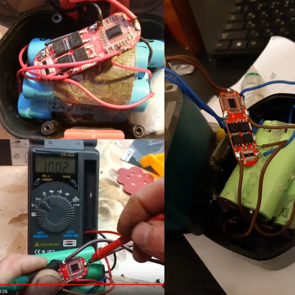 BMS 1S 2S 10A 3S 4S 5S 25A BMS 18650 литий-ионная Lipo литиевая батарея Защитная печатная плата модуль PCB PCM 18650 Lipo BMS зарядное устройство