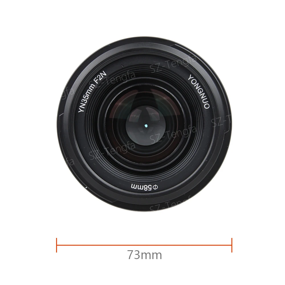 Yongnuo YN35mm F2 объектив широкоугольный с большой апертурой фиксированный объектив с автофокусом для nikon D7100 D3200 D3300 D3100 D5100 D90 DSLR камер