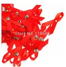 500 шт. красные ленты для повышения уровня осведомленности о СПИДе во Всемирный