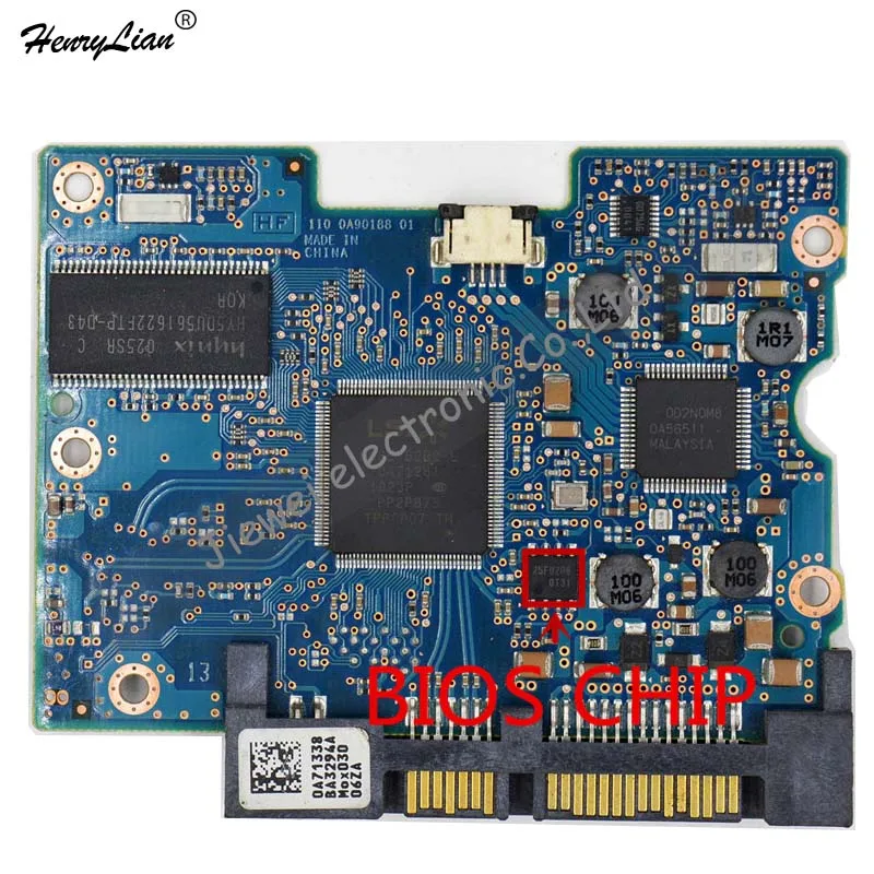 HDD PCB для/логическая плата/номер платы: 110 0A90188 01 микросхема основного контроллера: