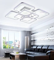 led 50w the infinite dimmer remote control square acrylic chandelier lamp of the sitting room the bedroom contemporary