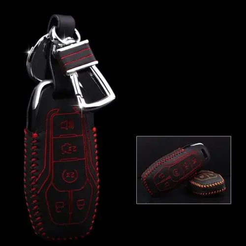 High quality Top Layer Leather key case 2013-2020 For Fords F150 King Ranch supercrew Limited Mustang car | Автомобили и