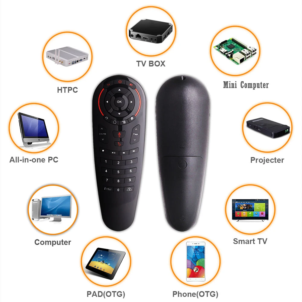 Голосовой пульт дистанционного управления 2 4G Беспроводная воздушная мышь 33