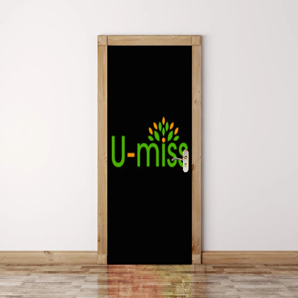 3D дверь стикер ретро старый деревянный зал метро лестницы Цветные Блоки тянет