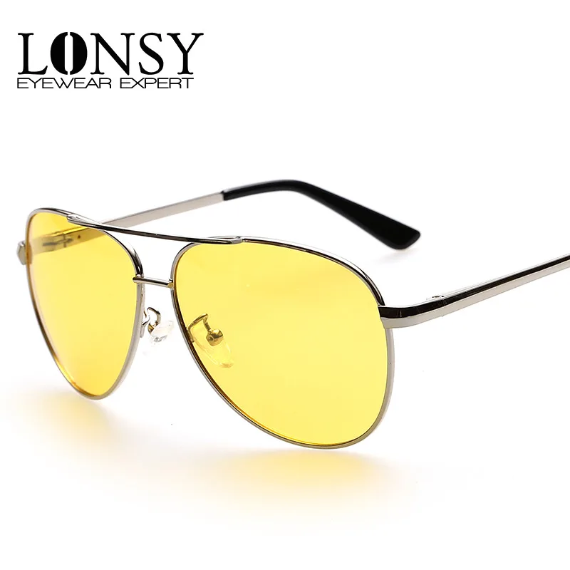 LONSY новые ночные очки солнцезащитные UV400 поляризованные для ночного вождения