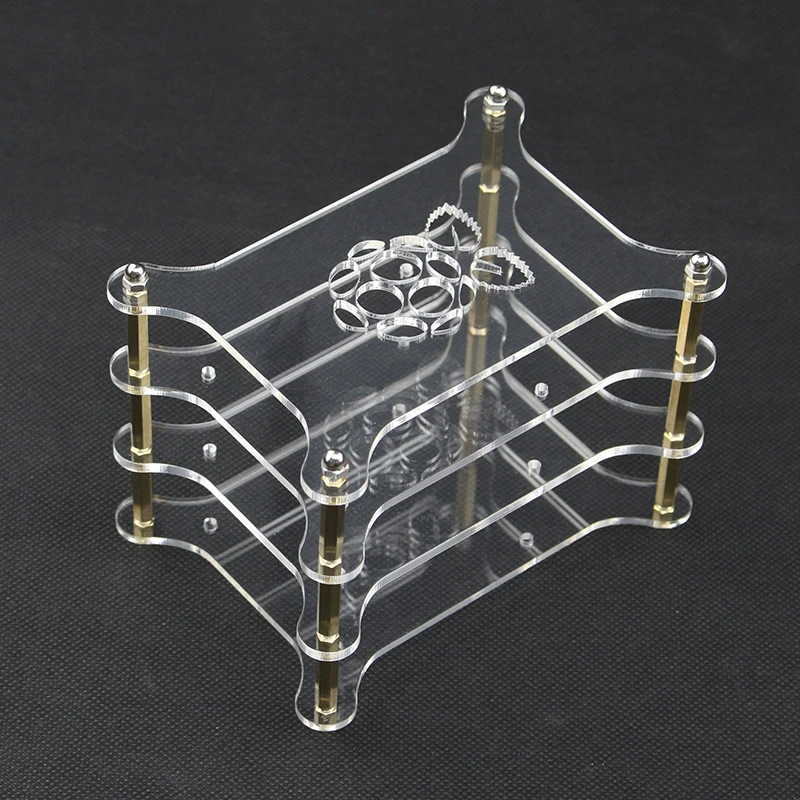 3-layer Transparent Acrylic Case Clear Shell Enclosure with Logo for Raspberry Pi 2 Model B &amp 3 plus DIY | Инструменты
