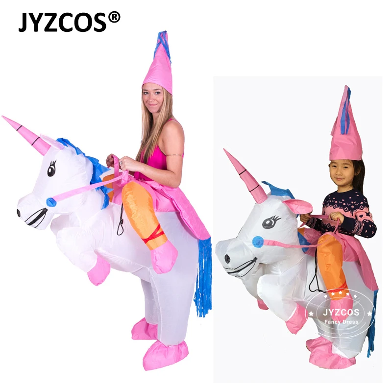 JYZCOS, надувной костюм динозавра для детей и взрослых, костюм ковбоя, единорога, сумо, борца, костюм Пурима, карнавальный костюм на Хэллоуин