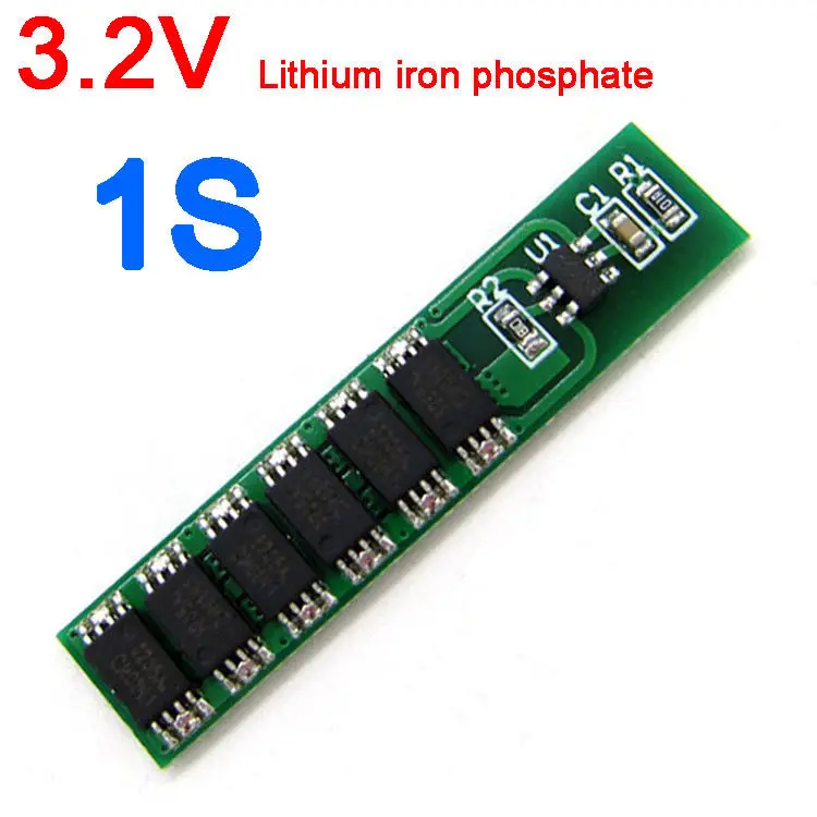 1S CELL 12A 3 2 V PCB BMS литиевая батарея защитная плата 6 v для 26650 18650 LiFe LiFePO4