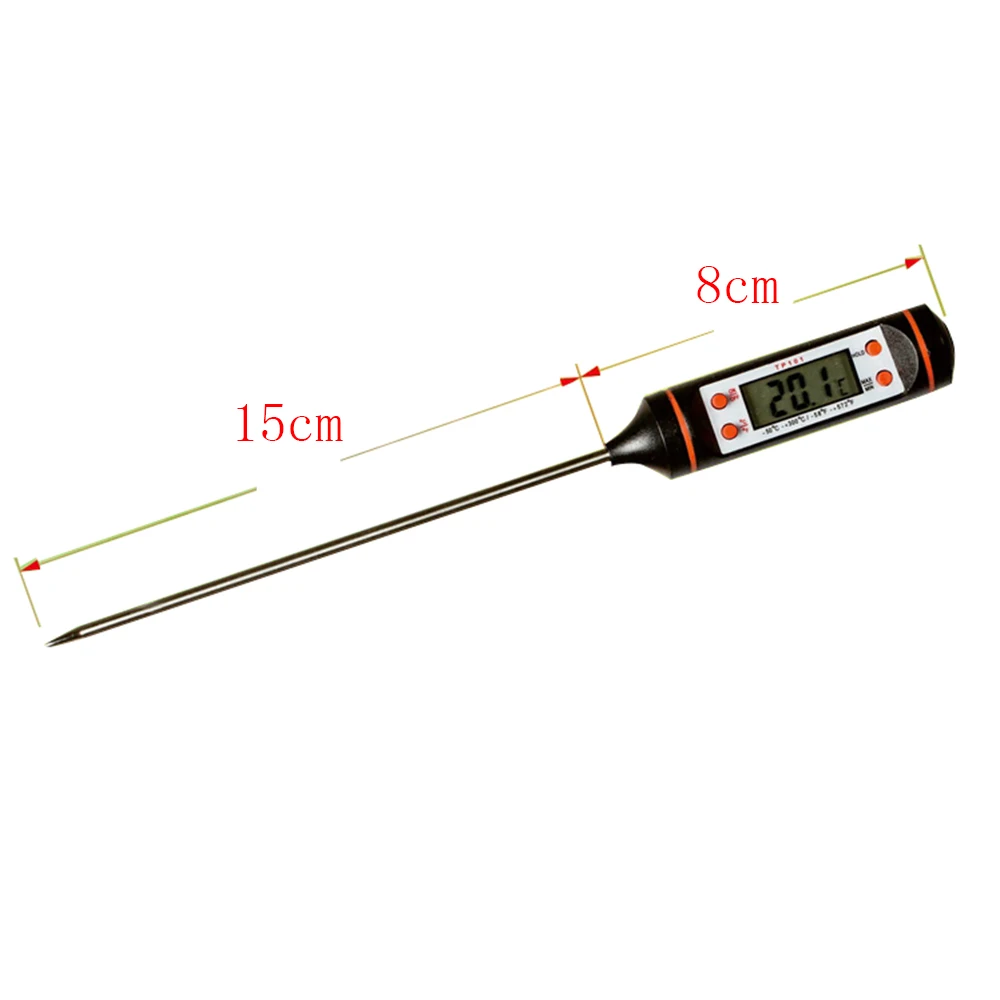 Электронный цифровой термометр-гигрометр для кухни, приготовления пищи и измерения температуры мяса.