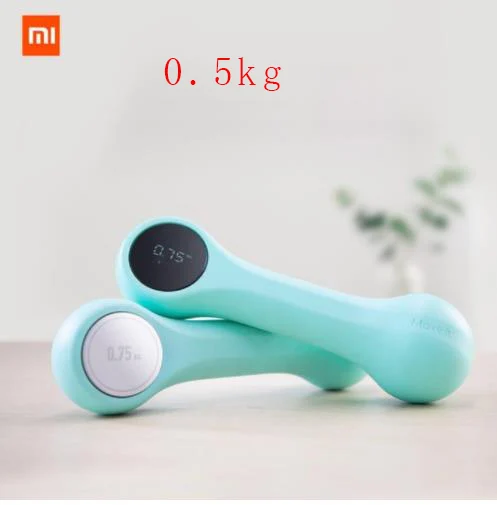 0.5kg Xaomi Youpin Move It Beat гантели портативный мини usb зарядка триколор Смарт спортивные гантели фитнес оборудование - Цвет: 0.5kg