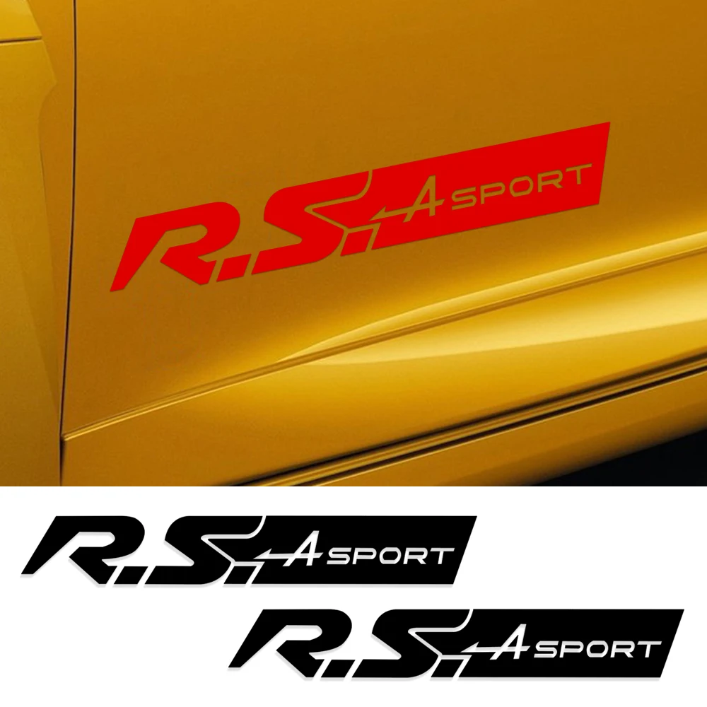 Фото Стайлинг автомобиля автомобильная наклейка для дверей и гонок Спортивная Renault