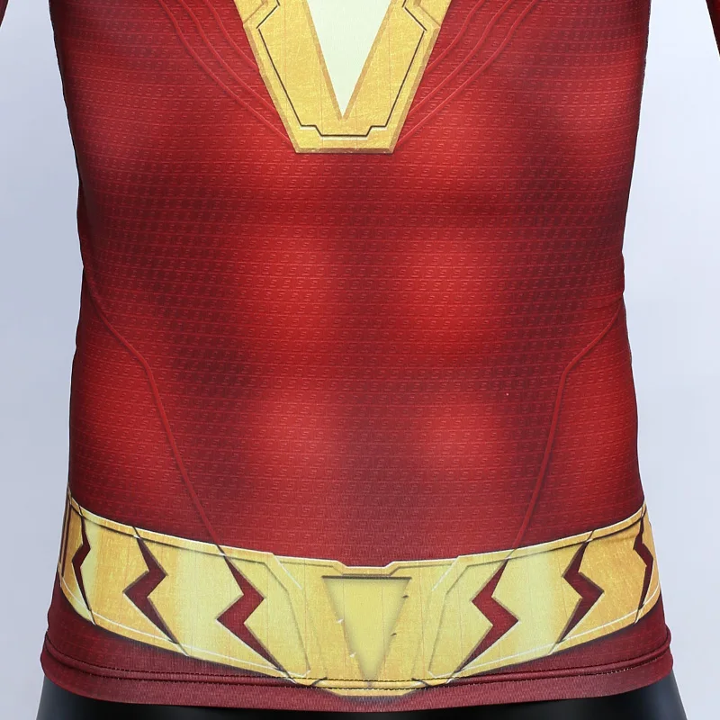 Фото Мужские футболки с 3D принтом Thunder Shazam компрессионные новинка 2019 костюм для Мужские футболки с 3D принтом Thunder Shazam компрессионные новинка 2019 костюм для
