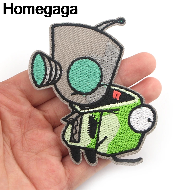 Homegaga мультфильм инопланетянин железо на заплатках одежда para diy вышитые значки