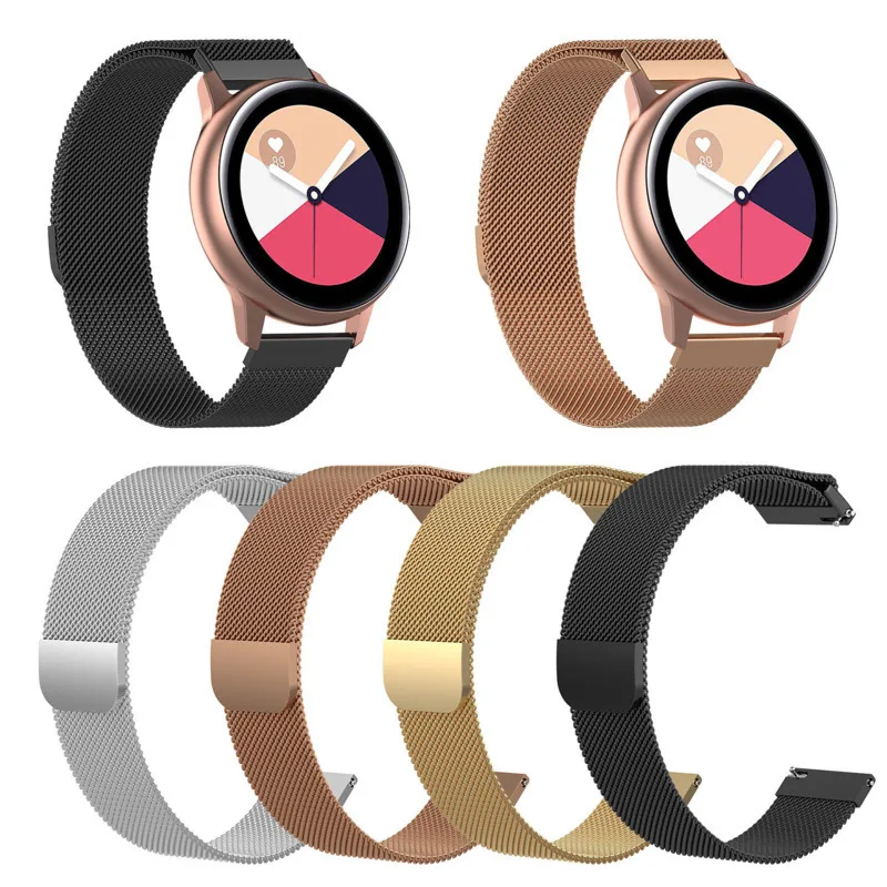 Замена браслетный ремешок для часов samsung Galaxy Watch Active 40 мм Миланская сталь Ремешок