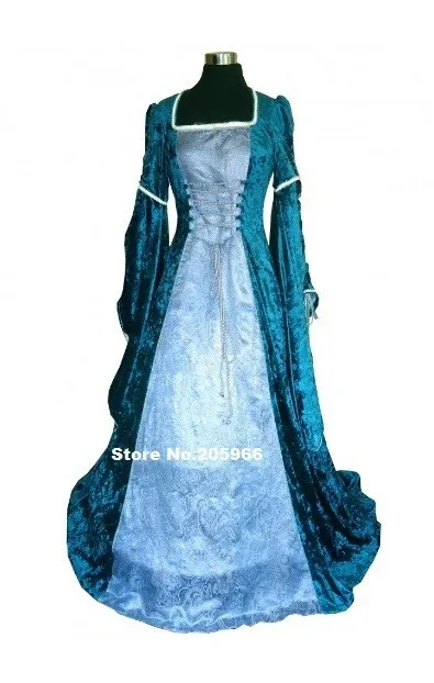 Фото Дамы среднего возраста роскошный средневековый костюм эпохи