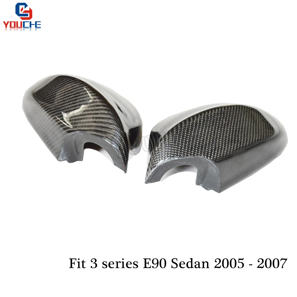 Зеркальные колпачки E90 из углеродного волокна для BMW 3 серии E91 2005 2007 316i 320i 325i 328i