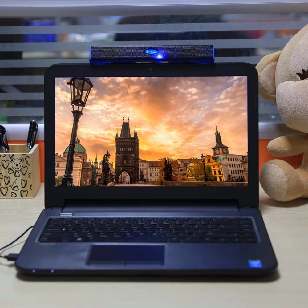 Портативный USB динамик музыкальный плеер Усилитель громкий стерео звуковая