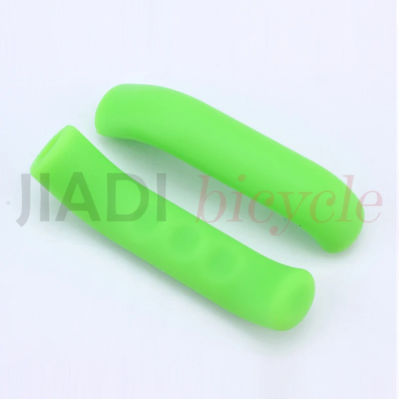 Green MUQZI 1 пара ручка для велосипедного тормоза рычаг силиконовый рукав крышка MTB фиксированная передача универсальный тип тормозной рычаг Защитная крышка Велоспорт - Цвет: Green