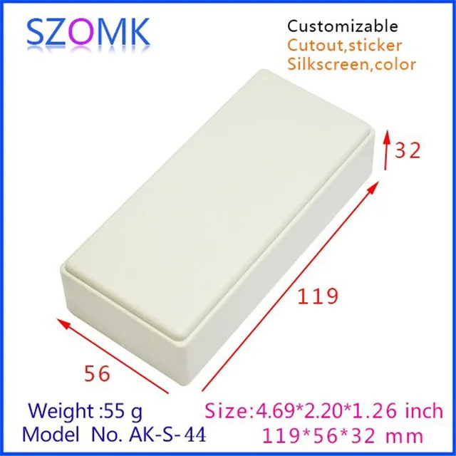 Пластиковый корпус из качественного материала Электрический АБС пластика 119*56*32