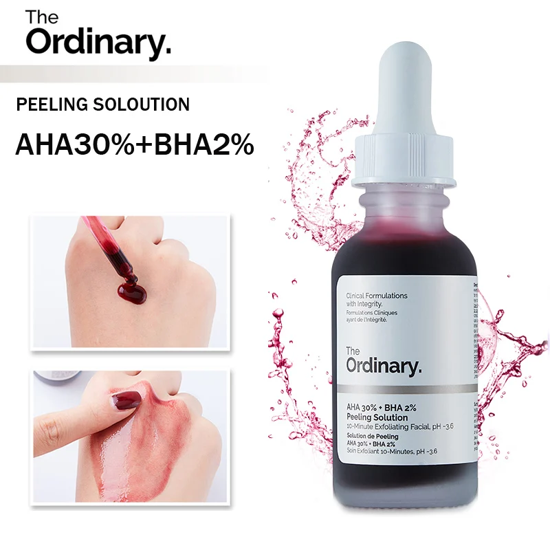 30 мл Обычная AHA 30% + BHA 2% пилинг раствор 10 минут отшелушивающая маска Сыворотка для