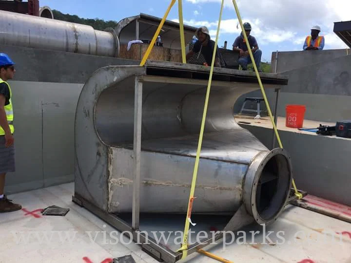 Волновой симулятор потока моделирование flowrider vison аквапарки