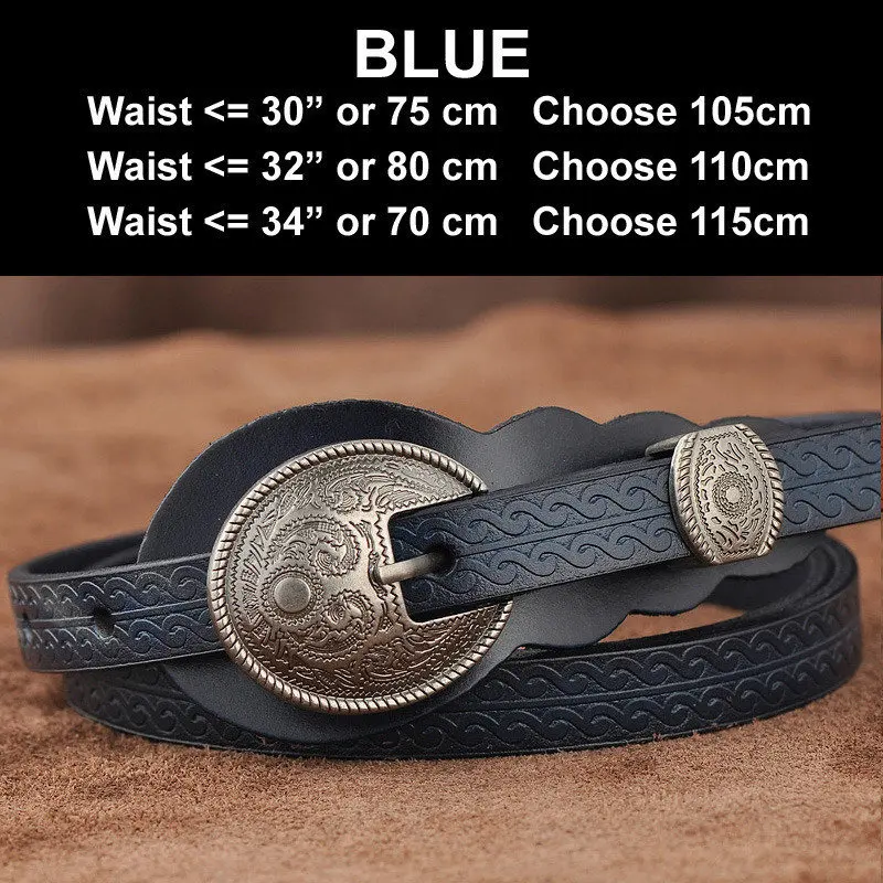 BLUE Новые женские модные ремни из натуральной кожи, женский ремень на весну и лето, роскошные джинсовые платья, женские ремни высокого качества Ceinture Femme - Цвет: BLUE