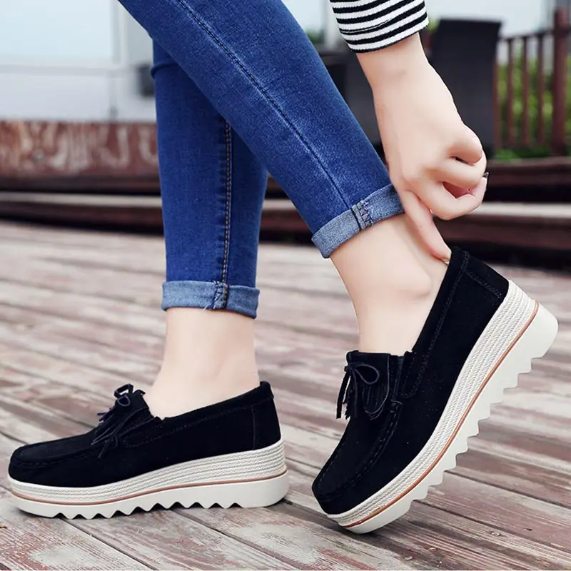 

Loafers & flats casual shoes woman 2019 round toe solid female sneakers breathable fashion sneakers women shoes zapatos de mujer
