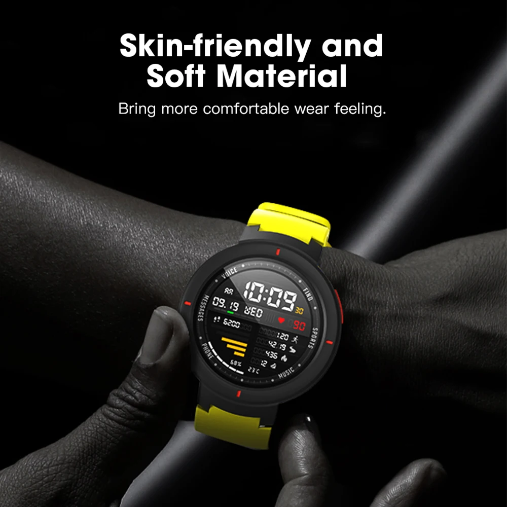 Силиконовый ремешок для часов SIKAI Huami Amazfit Verge Smartwatch сменный удобный цветной