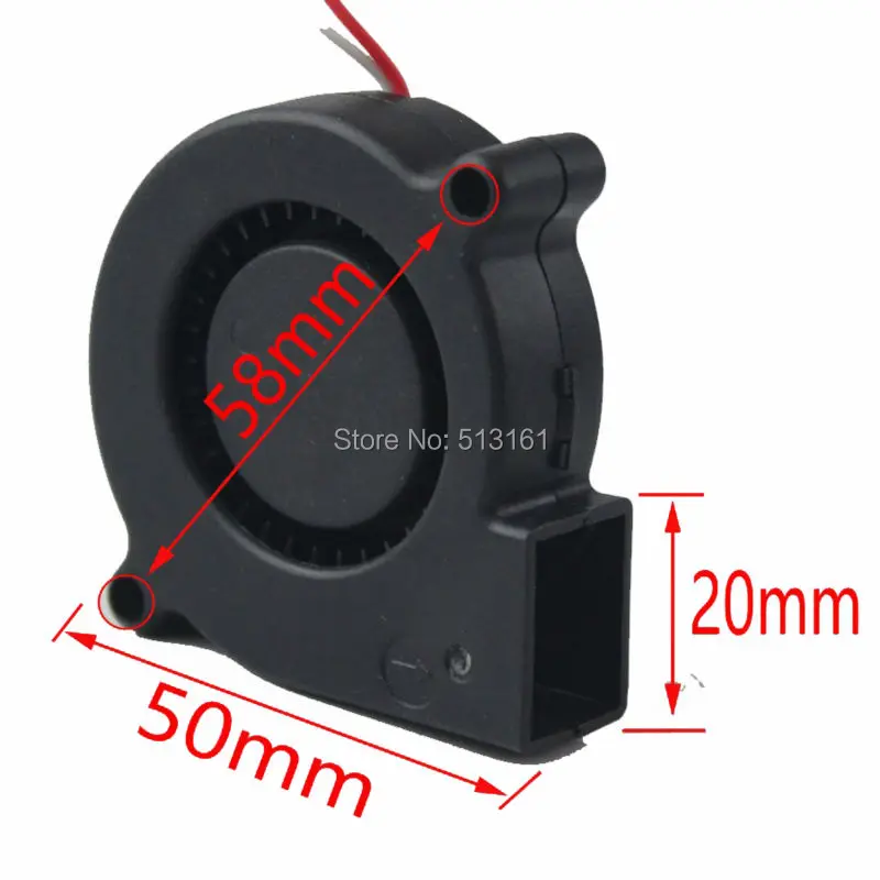 100 шт./лот Gdstime 5 В USB 50 мм 5015 50x50x15 DC вентилятор с турбонаддувом для охлаждения