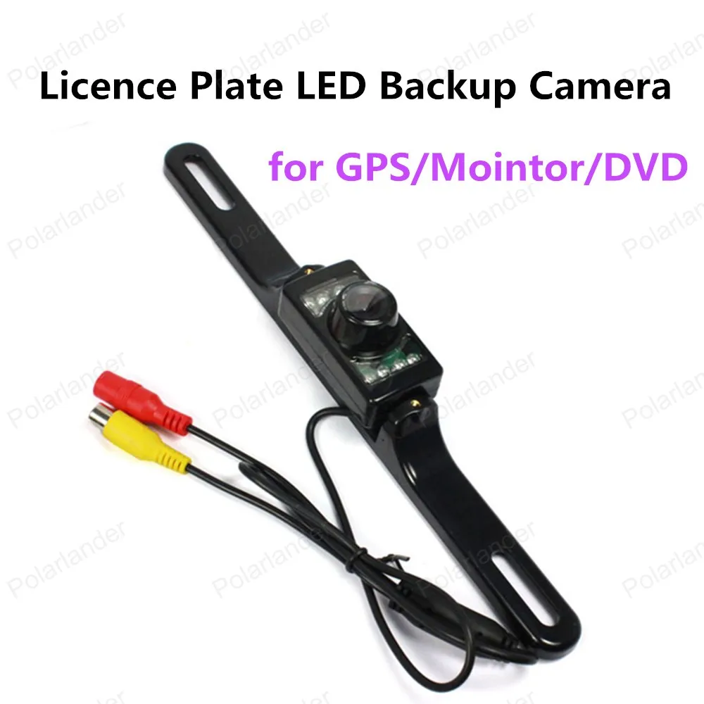 

Горячая продажа водонепроницаемый номерной знак CMD заднего вида резервная камера для GPS/Mointor/DVD 7 LED NTSC