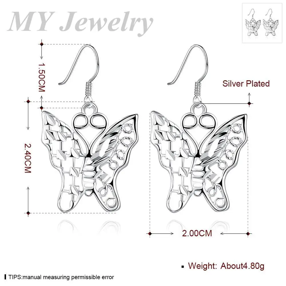 E683 Wholesale 2016 new brand 925 silver earrings fashion jewlery wedding party gift | Украшения и аксессуары