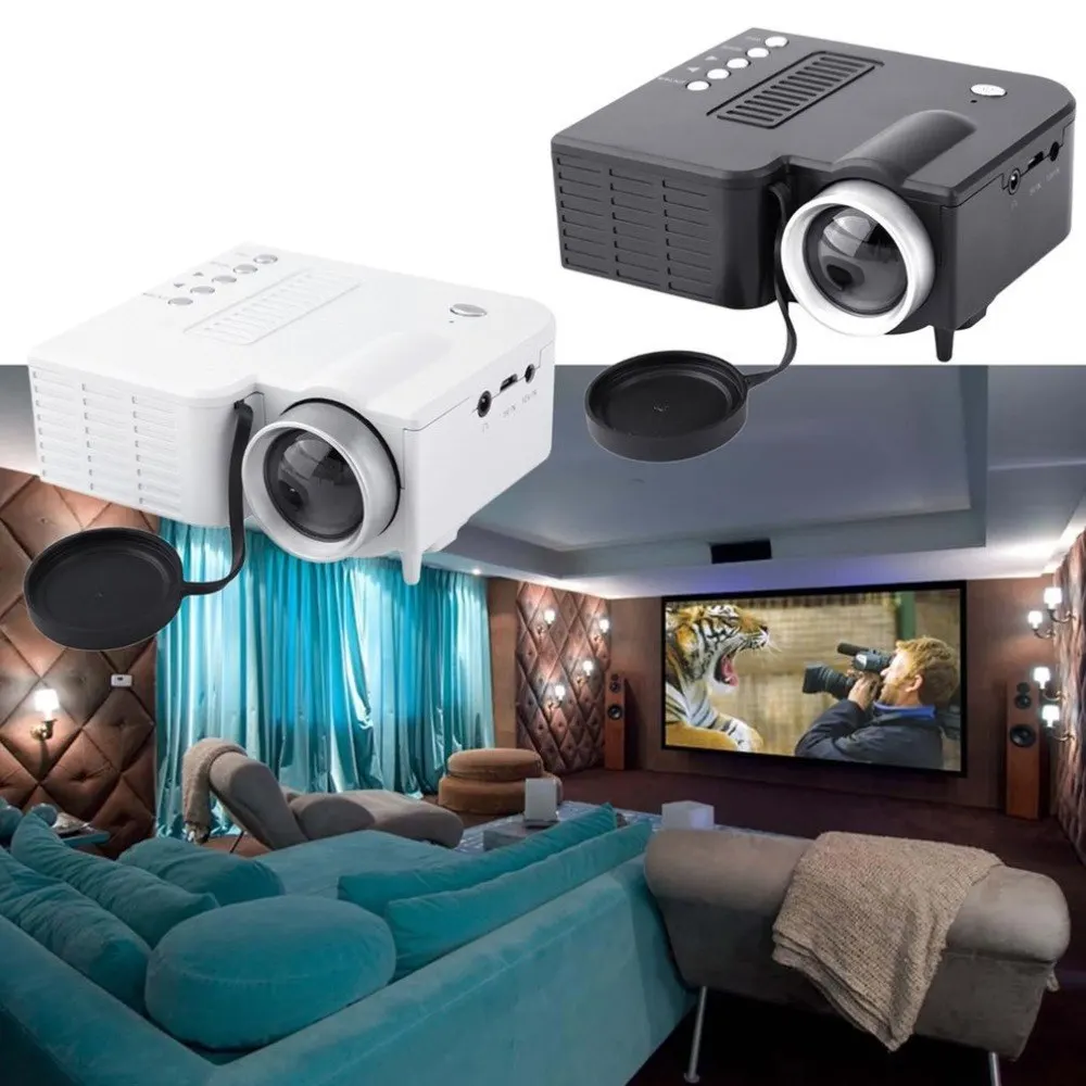 UC28A Мини Портативный светодиодный проектор 1080 P Мультимедийный Домашний