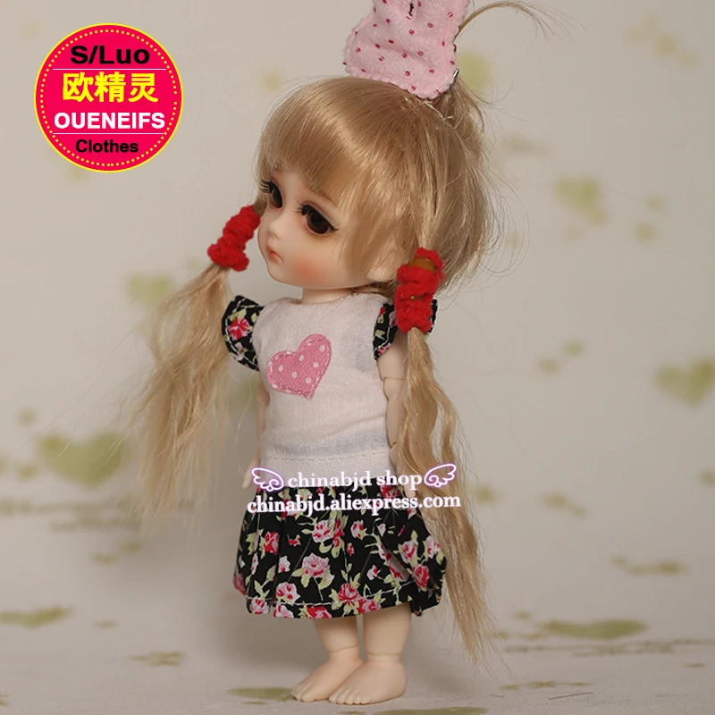 Одежда для куклы BJD SD 1/8 Летнее цветочное платье в форме сердца латти напи BTW тело