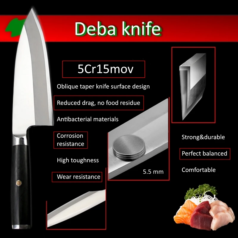 Качественный японский нож Kitch Sashimi янагиба 8 2 &quotфиле ножи суши Германия 70Cr15MoV