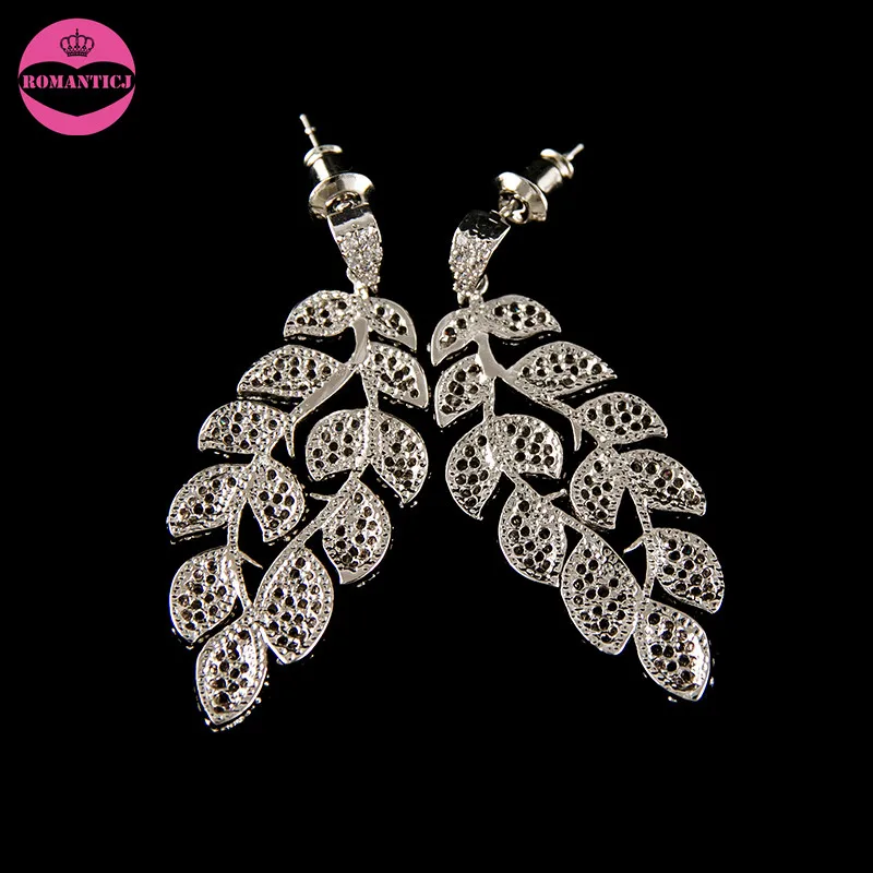 Новый дизайн листьев свадебные серьги подвески|bridal chandelier earrings|chandelier earringsearrings