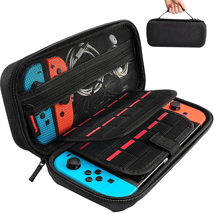 8 в 1 набор аксессуаров для Nintendo Switch Портативная сумка хранения силиконовый чехол