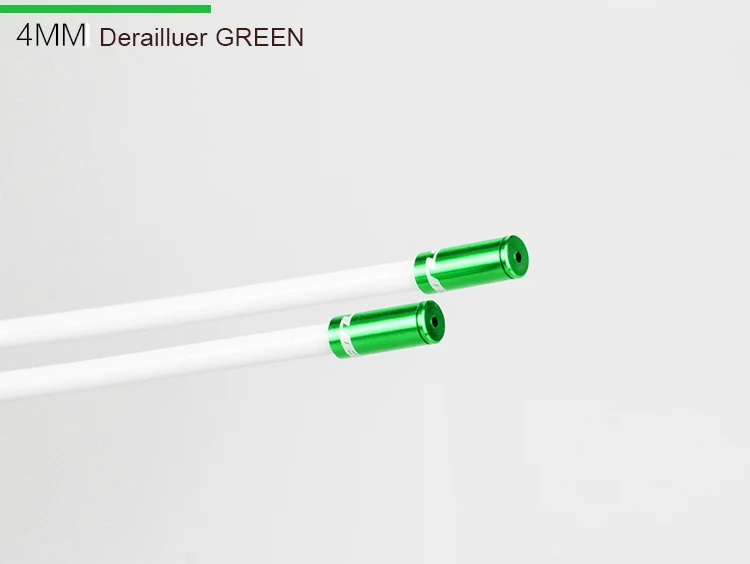 4mm green GUB 100 шт 4 мм/5 мм велосипедный рычаг переключения тормозного кабеля Корпус колпачок линии наружные обжимные наконечники кольцо наконечник внутренний кабель корпус конец - Цвет: 4mm green