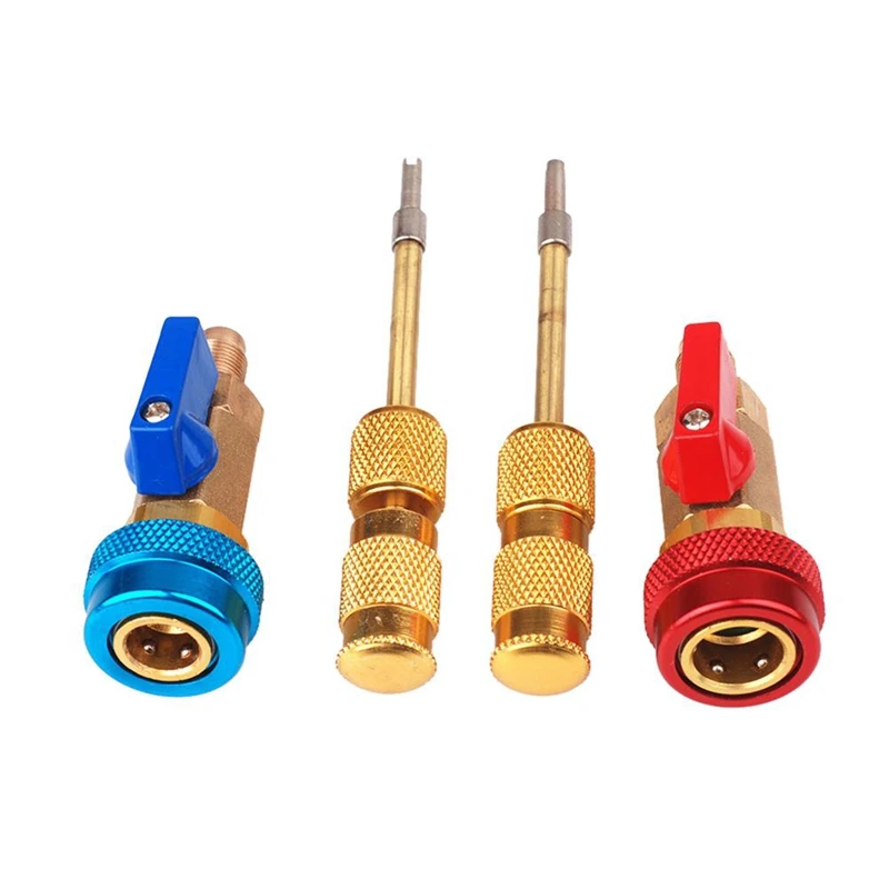 Car Air Conditioning Valve Core R134A Quick Remover Installer Low Pressure Refrigerant Freon Adapter Kit To | Автомобили и