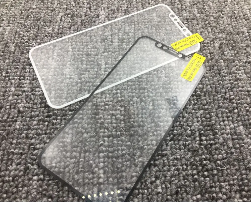 1 шт. чехол для телефона из закаленного стекла iphone X защитный на весь экран есть в